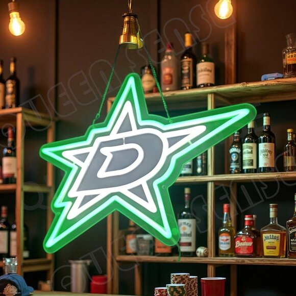 DALLAS STARS NEON LED SIGN - Picture 2 of 5